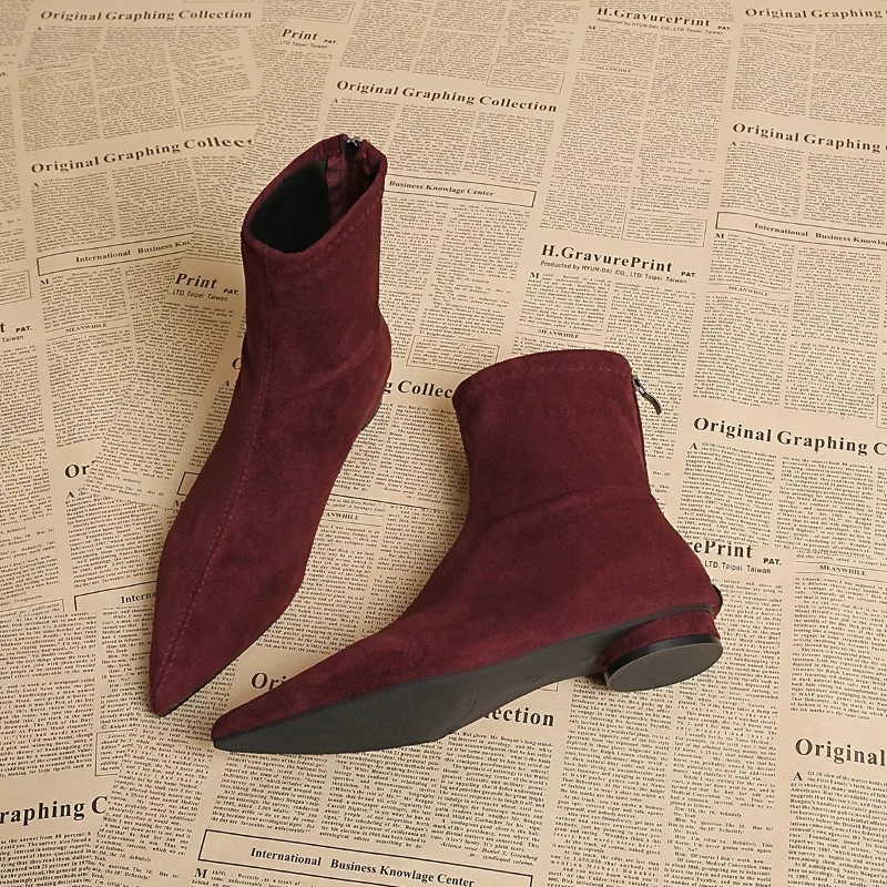 Vintage Fashion Dresses - New Winter Low Heel Women Mordern
