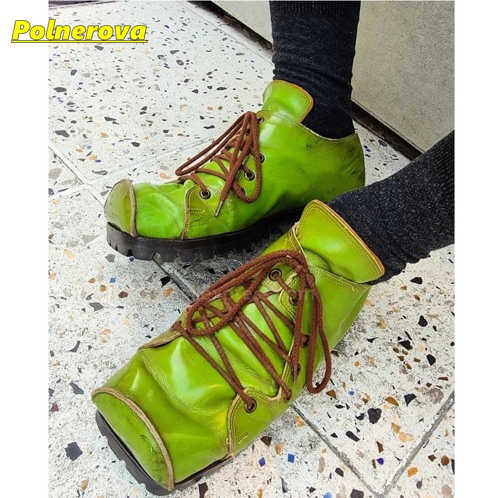 Vintage Fashion Dresses - Women Green Square Toe Pumps Lace