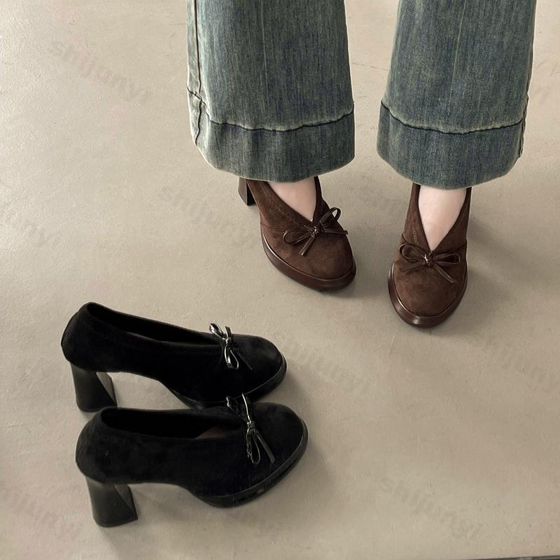 Giày cao gót nữ 2025 Xuân Thu  - đánh giá và giá Vintage Outdoor Fashion