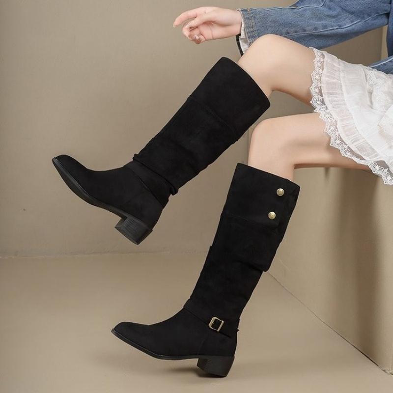 Women Slouchy Knee High Boots  - đánh giá và giá Vintage Fashion Online