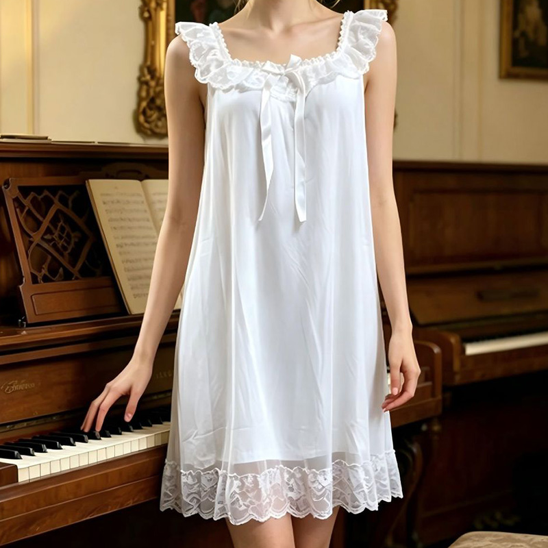 Women Sleeping Gown Sleeveless - đánh giá và giá Vintage Fashion Dresses